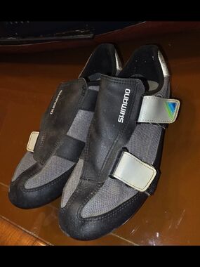 SHIMANO SH-T100 Road Cycling Shoes Black Size 41EU Used Mens us size 8